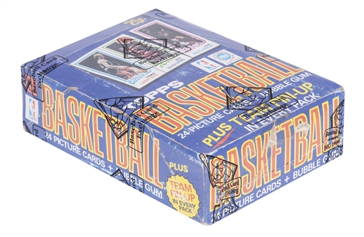 1980/81 Topps Basketball Unopened Wax Box (36 Packs) – Potential Larry Bird/Magic Johnson Rookie Cards! – BBCE Certified